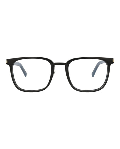 Saint Laurent Square-Frame Acetate Optical Frames Black Black Transparent (SL222-30002637-005)
