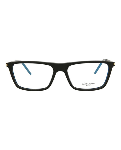 Saint Laurent Square-Frame Acetate Optical Frames Black Black Transparent (SL344-30008544-002)