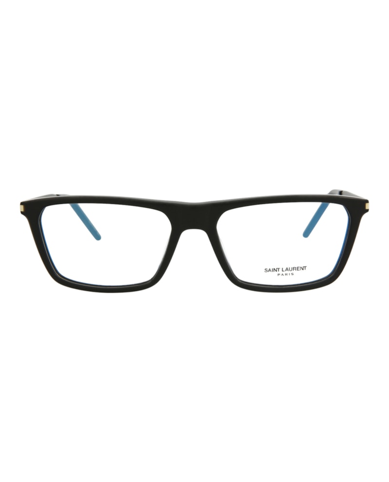 Saint Laurent Square-Frame Acetate Optical Frames Black Black Transparent (SL344-30008544-002)