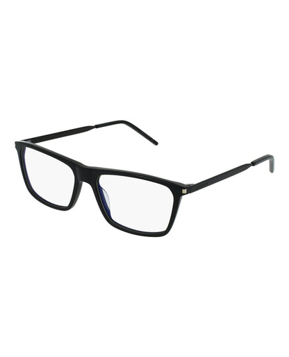 Saint Laurent Square-Frame Acetate Optical Frames Black Black Transparent (SL344-30008544-007)