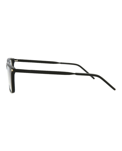 Saint Laurent Square-Frame Acetate Optical Frames Black Black Transparent (SL344-30008544-007)