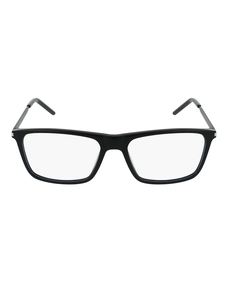 Saint Laurent Square-Frame Acetate Optical Frames Black Black Transparent (SL344-30008544-007)