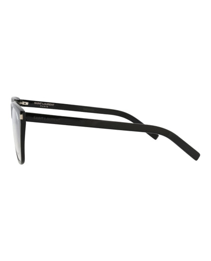Saint Laurent Square-Frame Acetate Optical Frames Black Black Transparent (SL434SLIM-30010714-001)