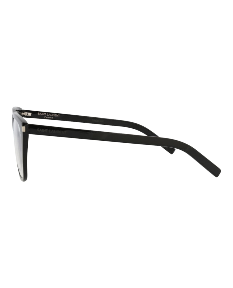 Saint Laurent Square-Frame Acetate Optical Frames Black Black Transparent (SL434SLIM-30010714-001)