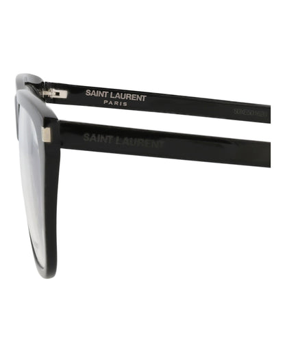 Saint Laurent Square-Frame Acetate Optical Frames Black Black Transparent (SL434SLIM-30010714-001)