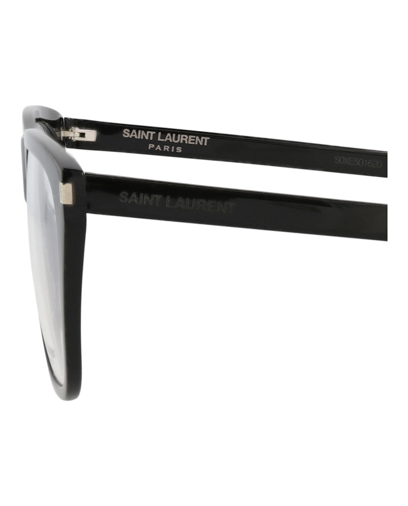 Saint Laurent Square-Frame Acetate Optical Frames Black Black Transparent (SL434SLIM-30010714-001)