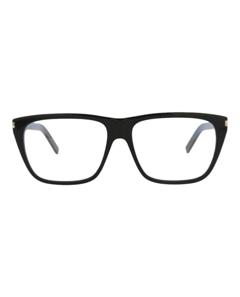 Saint Laurent Square-Frame Acetate Optical Frames Black Black Transparent (SL434SLIM-30010714-001)