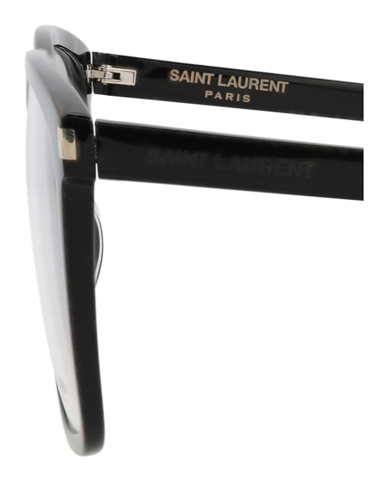 Saint Laurent Square-Frame Acetate Optical Frames Black Black Transparent (SL435SLIM-30010721-001)