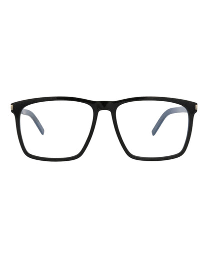 Saint Laurent Square-Frame Acetate Optical Frames Black Black Transparent (SL435SLIM-30010721-001)