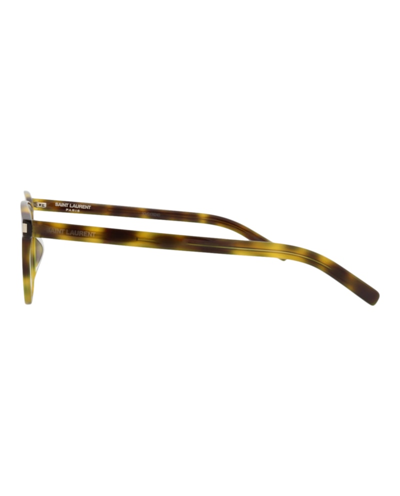 Saint Laurent Square-Frame Acetate Optical Frames Havana Havana Transparent (SL186BSLIM-30008259-002)