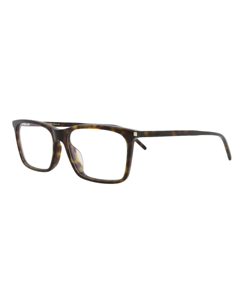 Saint Laurent Square-Frame Acetate Optical Frames Havana Havana Transparent (SL296F-30007772-006)