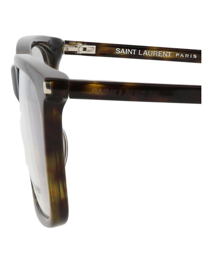 Saint Laurent Square-Frame Acetate Optical Frames Havana Havana Transparent (SL296F-30007772-006)