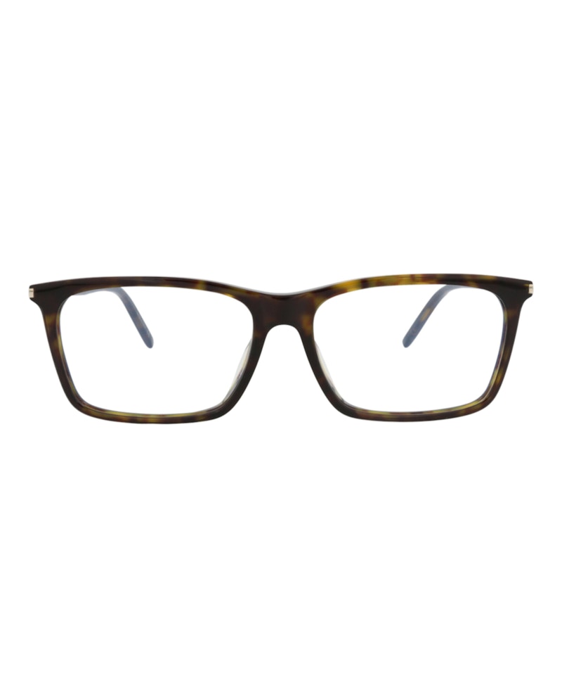 Saint Laurent Square-Frame Acetate Optical Frames Havana Havana Transparent (SL296F-30007772-006)