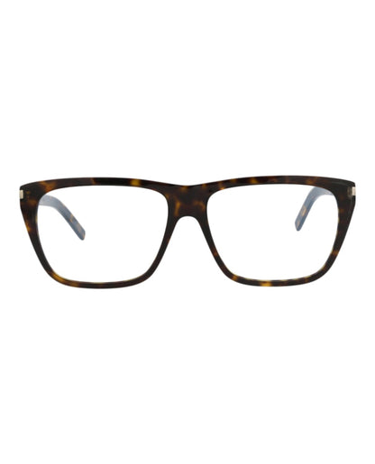 Saint Laurent Square-Frame Acetate Optical Frames Havana Havana Transparent (SL434SLIM-30010714-002)