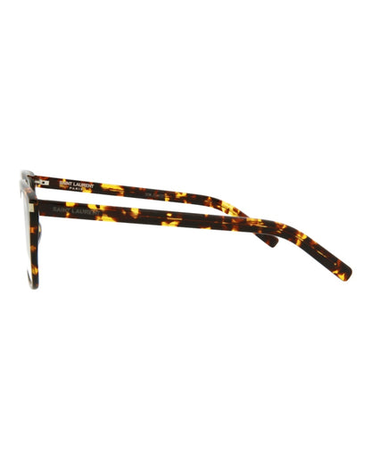 Saint Laurent Square-Frame Acetate Optical Frames Havana Havana Transparent (SL434SLIM-30010714-004)