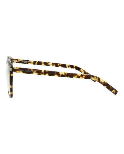 Saint Laurent Square-Frame Acetate Optical Frames Havana Havana Transparent (SL435SLIM-30010721-003)
