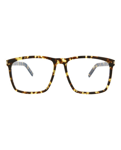 Saint Laurent Square-Frame Acetate Optical Frames Havana Havana Transparent (SL435SLIM-30010721-003)