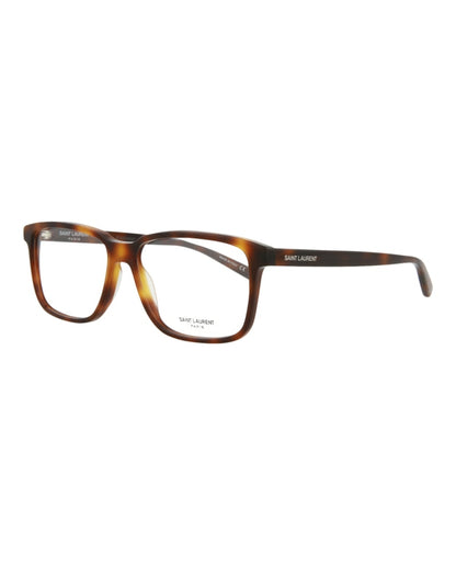 Saint Laurent Square-Frame Acetate Optical Frames Havana Havana Transparent (SL458-30011265-006)