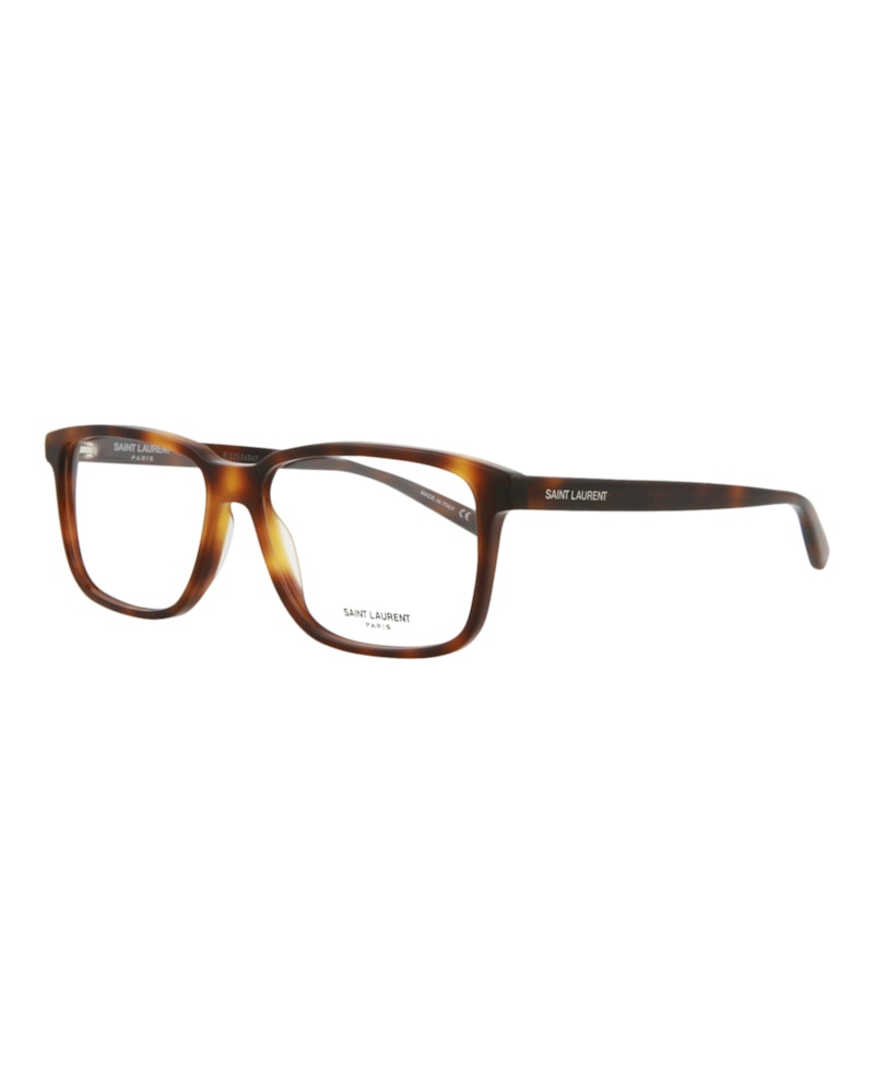 Saint Laurent Square-Frame Acetate Optical Frames Havana Havana Transparent (SL458-30011265-006)