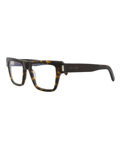 Saint Laurent Square-Frame Acetate Optical Frames Havana Havana Transparent (SL469OPT-30011675-002)