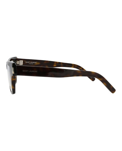 Saint Laurent Square-Frame Acetate Optical Frames Havana Havana Transparent (SL469OPT-30011675-002)