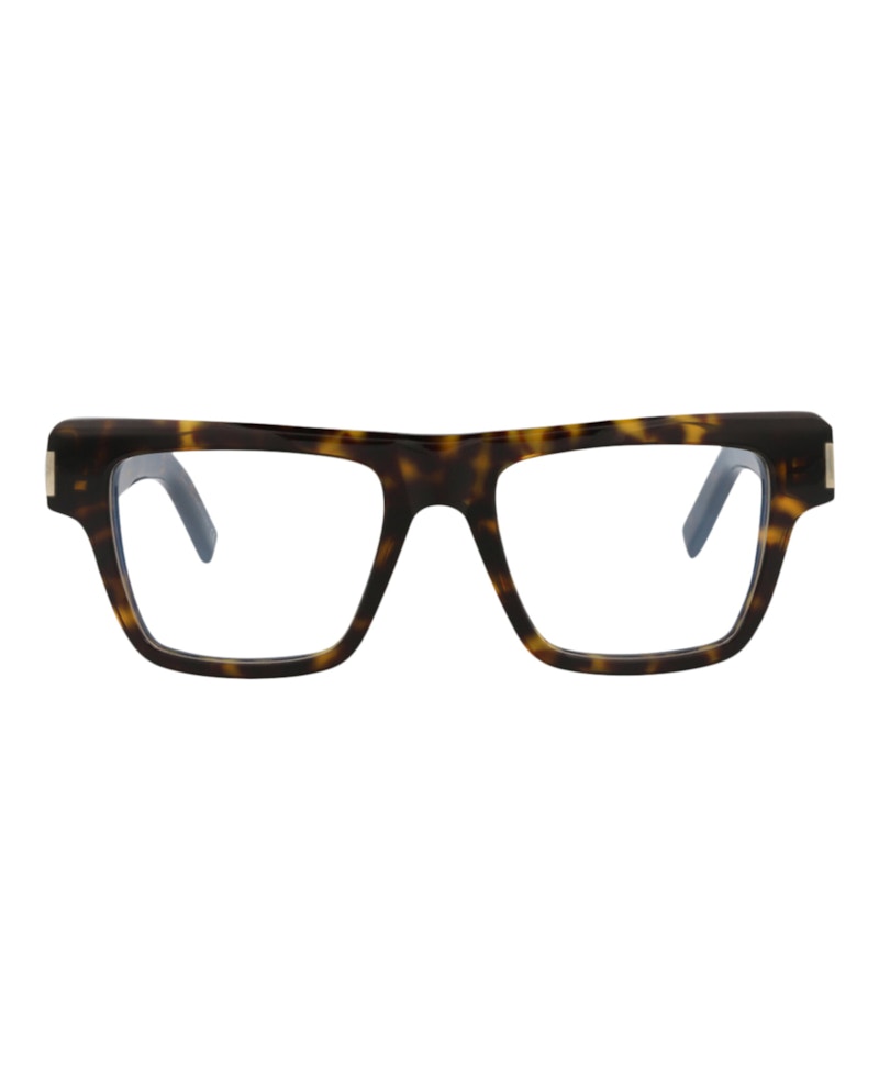 Saint Laurent Square-Frame Acetate Optical Frames Havana Havana Transparent (SL469OPT-30011675-002)