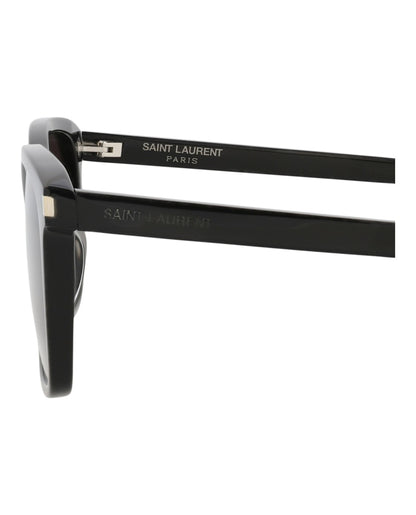Saint Laurent Square-Frame Acetate Sunglasses Black Black Black (SL339-30008541-001)