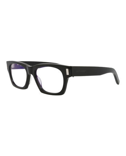 Saint Laurent Square-Frame Acetate Sunglasses Black Black Grey (SL402-30009329-013)