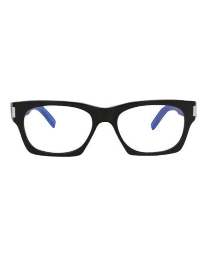 Saint Laurent Square-Frame Acetate Sunglasses Black Black Grey (SL402-30009329-013)