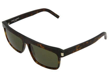 Saint Laurent Square-Frame Acetate Sunglasses Havana/Green (SL246-30006121-002)