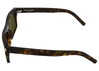 Saint Laurent Square-Frame Acetate Sunglasses Havana/Green (SL246-30006121-002)