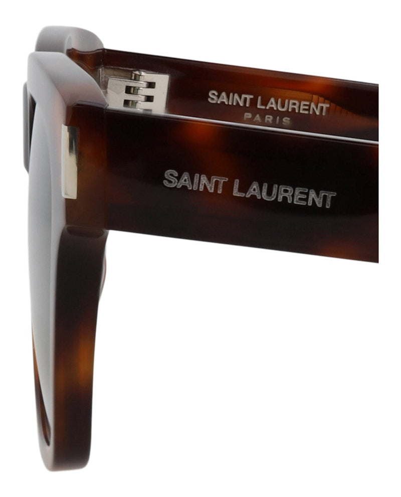 Saint Laurent Square-Frame Acetate Sunglasses Havana Havana Green (SL560-30013784-002)