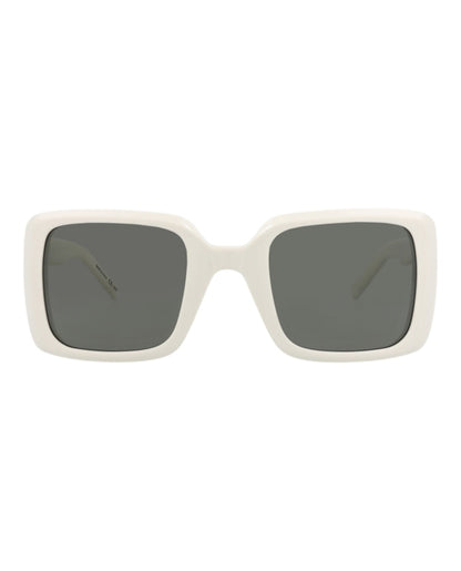 Saint Laurent Square-Frame Acetate Sunglasses Ivory Ivory Grey (SL497-30011872-005)