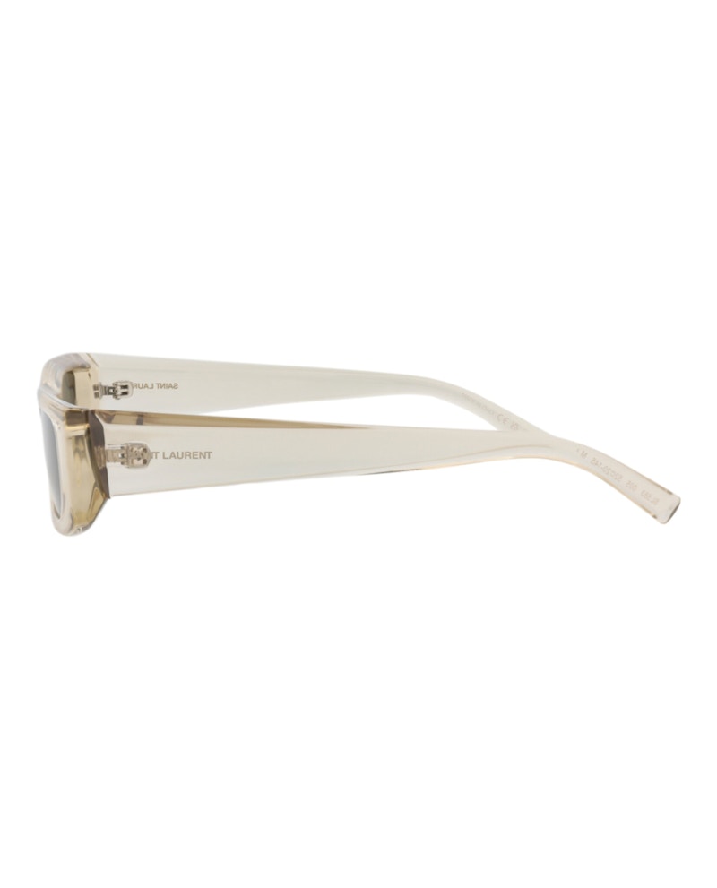 Saint Laurent Square-Frame Injection Sunglasses Beige/Beige/Grey (SL553-30013744-005)