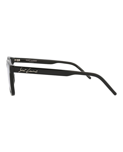 Saint Laurent Square-Frame Injection Sunglasses Black/Black/Grey (SL318-30008269-007)