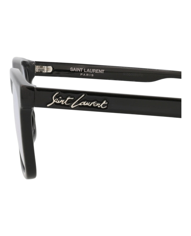 Saint Laurent Square-Frame Injection Sunglasses Black/Black/Grey (SL318-30008269-007)