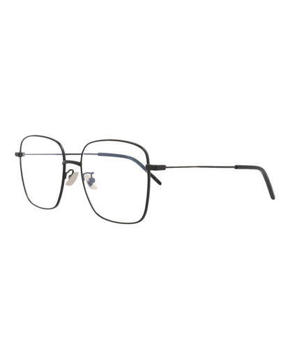 Saint Laurent Square-Frame Metal Optical Frames Black Black Transparent (SL314-30008029-005)