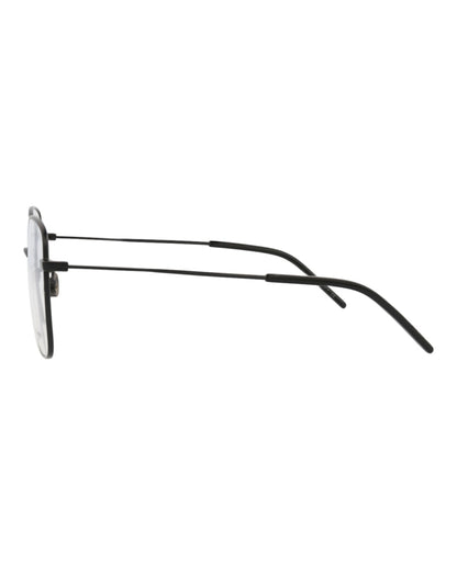 Saint Laurent Square-Frame Metal Optical Frames Black Black Transparent (SL314-30008029-005)