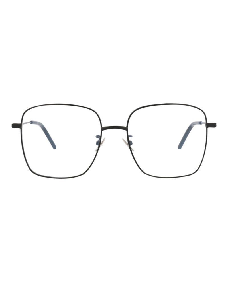 Saint Laurent Square-Frame Metal Optical Frames Black Black Transparent (SL314-30008029-005)