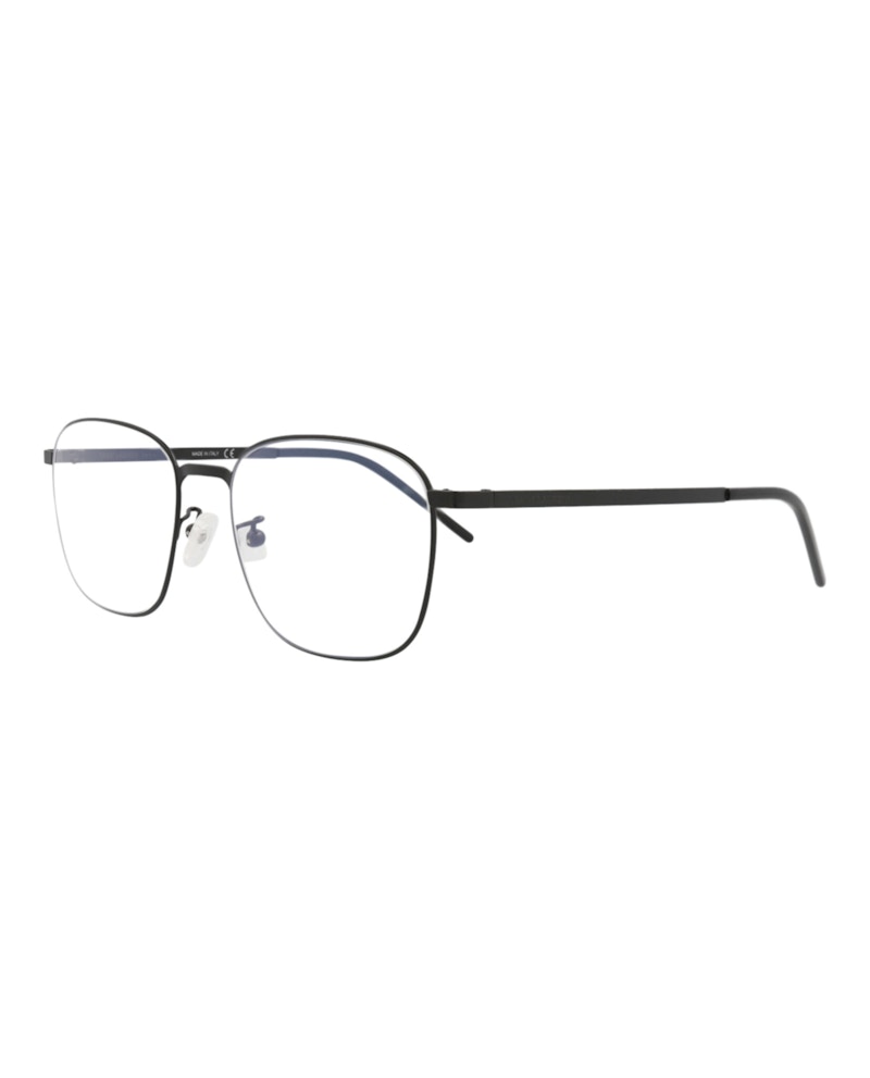 Saint Laurent Square-Frame Metal Optical Frames Black Black Transparent (SL352SLIM-30008526-005)