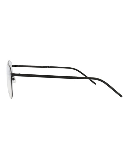Saint Laurent Square-Frame Metal Optical Frames Black Black Transparent (SL352SLIM-30008526-005)