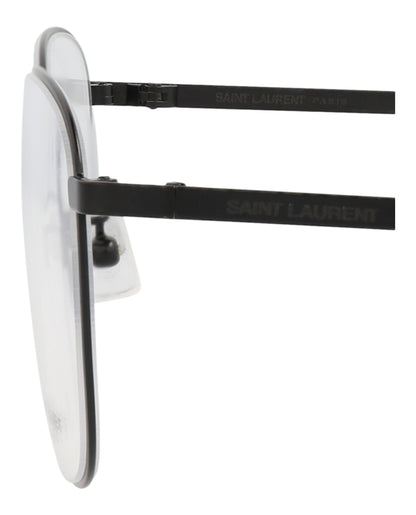 Saint Laurent Square-Frame Metal Optical Frames Black Black Transparent (SL352SLIM-30008526-005)