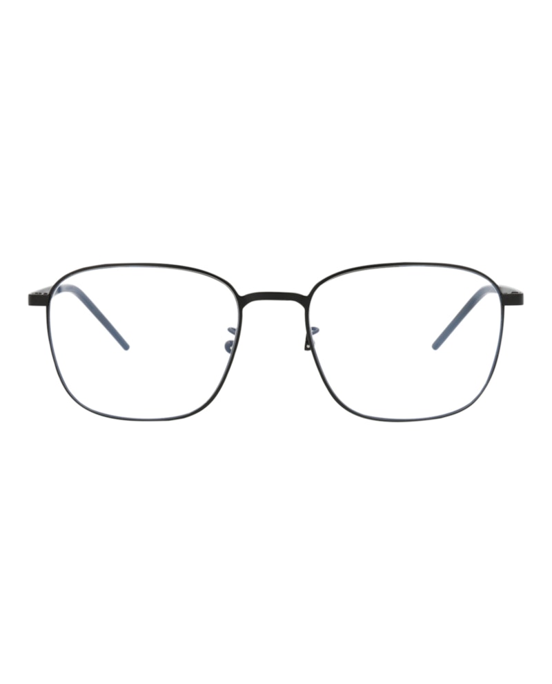 Saint Laurent Square-Frame Metal Optical Frames Black Black Transparent (SL352SLIM-30008526-005)
