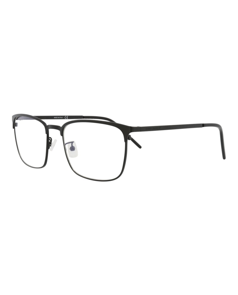 Saint Laurent Square-Frame Metal Optical Frames Black Black Transparent (SL378FSLIM-30009425-002)