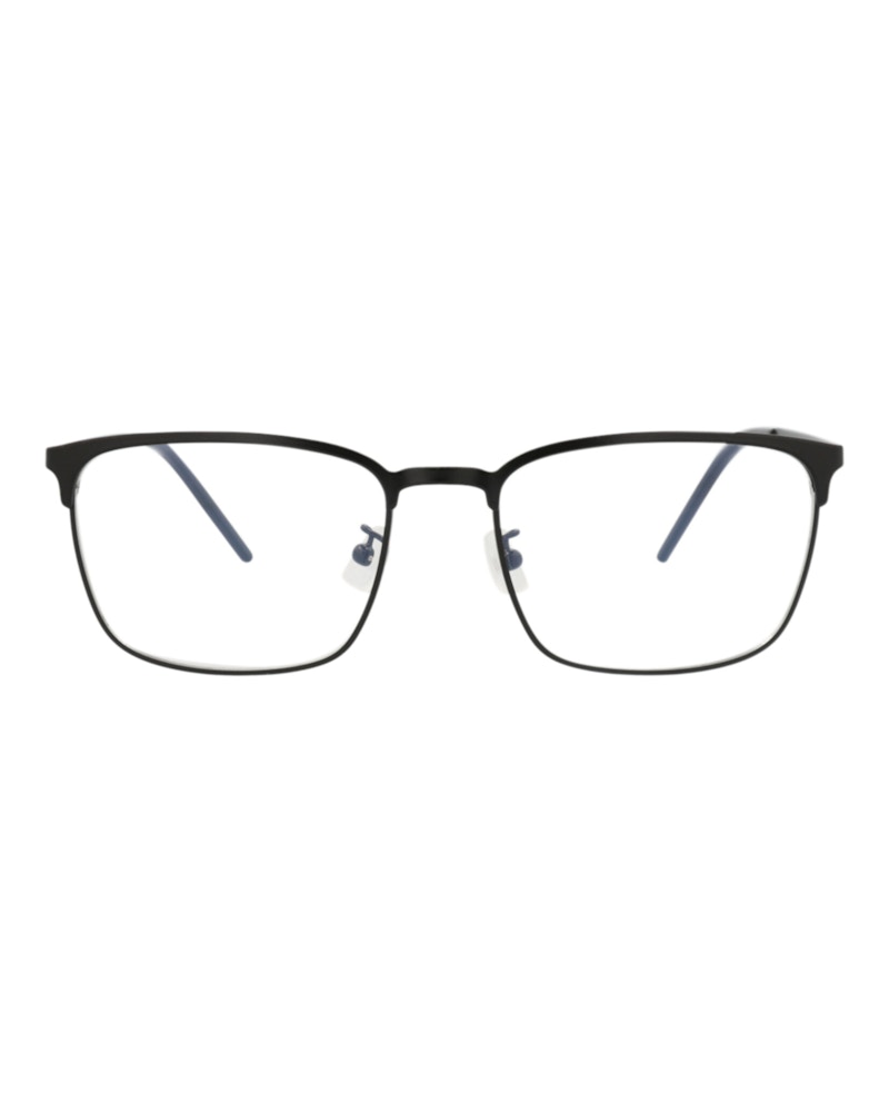 Saint Laurent Square-Frame Metal Optical Frames Black Black Transparent (SL378FSLIM-30009425-002)