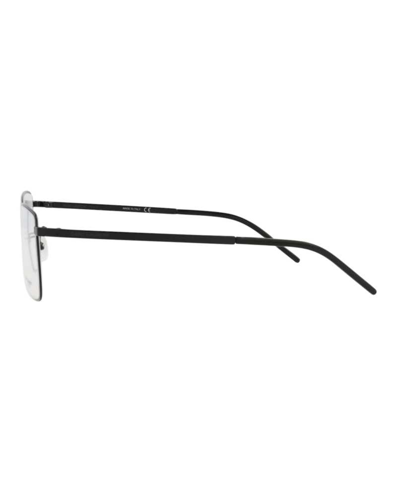 Saint Laurent Square-Frame Metal Optical Frames Black Black Transparent (SL379FSLIM-30009441-002)