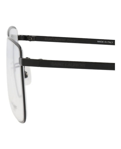 Saint Laurent Square-Frame Metal Optical Frames Black Black Transparent (SL379FSLIM-30009441-002)