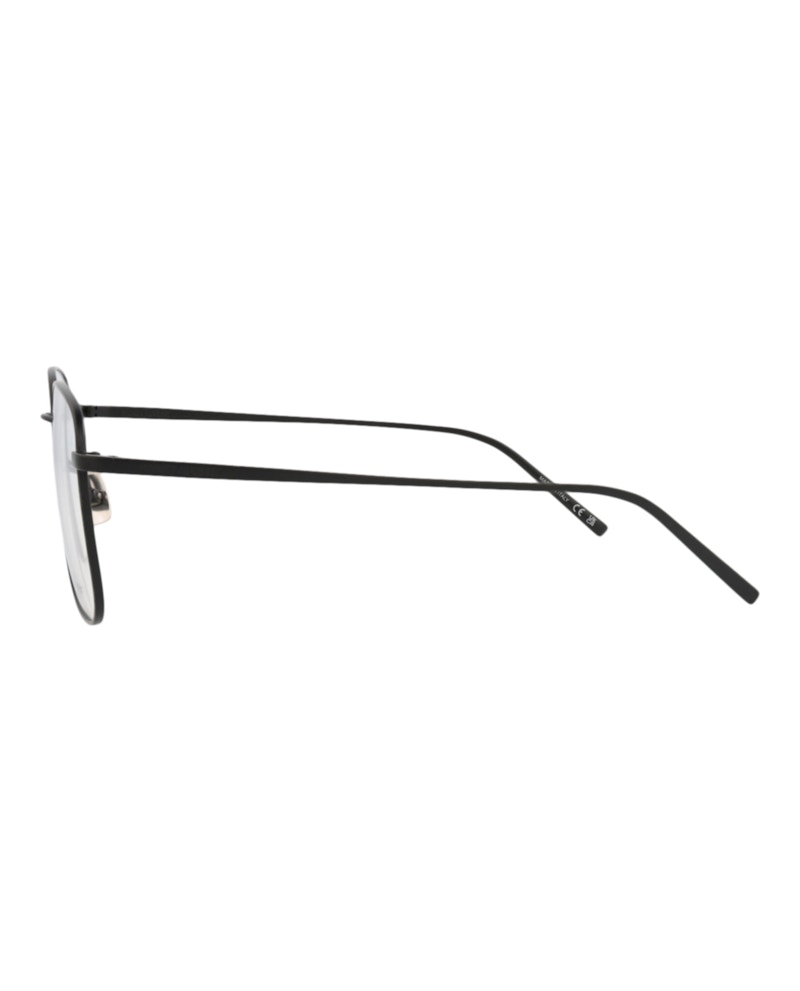 Saint Laurent Square-Frame Metal Optical Frames Black Black Transparent (SL491-30011857-001)