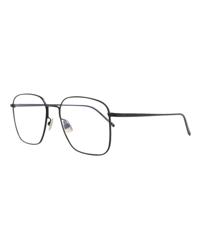 Saint Laurent Square-Frame Metal Optical Frames Black Black Transparent (SL491-30011857-001)