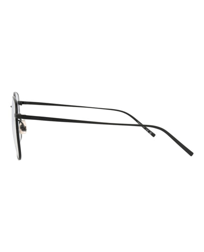 Saint Laurent Square-Frame Metal Optical Frames Black Black Transparent (SL491-30011857-004)